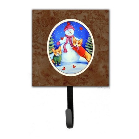 Jensendistributionservices Snowman with Corgi Leash or Key Holder MI223525